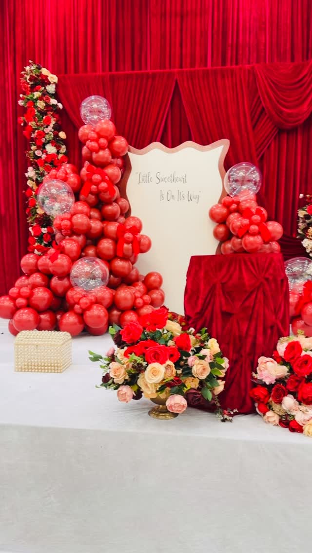 Red-Theme Baby Shower